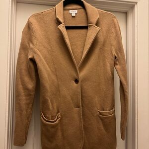 J. Crew Women's Tan sweater blazer